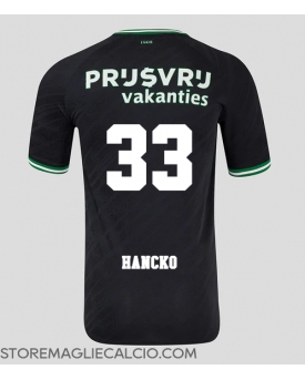 Feyenoord David Hancko #33 Maglia Gara Trasferta Repliche 2024-25 Maniche Corte